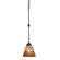 Landmark Lighting Glass Leaf 1 Light Mini Pendant