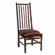 Fireside Lodge Hickory High Back Spoke Fabric Side Chair