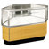 Sturdy Store Displays Streamline 38" x 51" Half Vision Outside Corner Showcase with Mirror Back