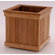Diamond Teak Cubed Box Planter