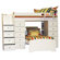 Berg Furniture Sierra Twin Space Saver L-Shaped Bunk Bed with Stairs and Storage (Twin over Twin)