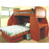 Berg Furniture Sierra Twin over Full L-Shaped Bunk Bed with Desk and Storage