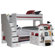 Berg Furniture Utica Twin over Full Trifecta Loft 3 Beds with Stairs and Storage