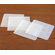 Modern-Twist Coaster Notz Pebbles in White on Clear Base (Set of 4)
