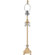 Jubilee Collection Large Crystal Dangle Lamp Base with Optional Shade