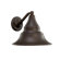 Quorum Sombra One Light Transitional Outdoor Wall Lantern in Oiled Bronze