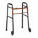 Mabis Healthcare, Inc. Button Release Aluminum Folding Walker with Non-Swivel Wheels