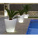 Vondom Llum Cono Round Flower Pot Planter with Self-Watering and Wheels