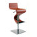 Chintaly Imports Adjustable Swivel Stool in Rust