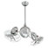 Matthews Fan Company Acqua Dual 3 Metal Blade Rotational Ceiling Fan