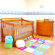 AFG Furniture Athena Amy Convertible Crib Set in Pecan
