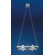 Zaneen Lighting Loft Four Light Square Parallel Ceiling Pendant