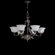 Zaneen Lighting Saraso I Nine Light Traditional Chandelier in Silver Oxide
