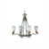Zaneen Lighting Parma Chandelier in Vintage SIlver