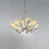 Zaneen Lighting Rovigo Nine Light Chandelier in Weathered Silver