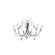 Zaneen Lighting Flute Nine Light Chandelier in Aluminum