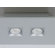 Zaneen Lighting Polifemo Two Light Flush Mount with White Glass