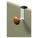 Alba, Inc Cubicle Garment Peg, 1 Hook, 2-19/50 x 7-8/9 x 4-31/50, Metallic Grey