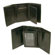 Bond Street, LTD. Hand Stained Italian Leather Trifold Wallet with Wing