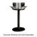Dixie Foods Display Stand Base, 18"Wx28-1/2"H, Black