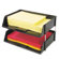 Deflect-O Corporation Industrial Stacking Tray Set, Two-Tier, Plastic, Black