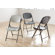 Iceberg Enterprises Folding Chair in Platinum (Pack of 4)
