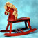 Storkcraft PlayTyme Child's Rocking Horse in Cherry