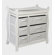 Badger Basket Sleigh Style Baby Changing Table with 6 Baskets