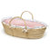 Badger Basket Moses Basket with Gingham Bedding