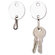MMF Industries Snap-Hook Key Tags, Plastic, 1-1/4"h, White, 20 per Pack                                                                     