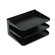MMF Industries Steelmaster Multi-Tier Horizontal Letter Organizers, Three-Tier, Steel, Black                                                