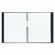 Rediform Office Products Exec Wirebound Notebook, College/Margin Rule, 8-1/2x11, BLK, 200 Sheets                                                      