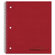 Rediform Office Products Three-Subject Notebook, College/Margin Rule, 8-7/8 x 11, WE, 120 Sheets                                                      