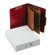 S&J PAPER Classification Folios w/Fastener, Ltr, 6-Section, Executive Red, 10/bx                                                       