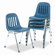 Cosco Graduate Series Commercial Low-Back Stack Office Chairs