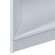 Gift Mark 36" H Corner Three Tier Bookcase with Top Shelf in White