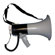 Tatco Megaphone, 800-Yard Range, Adjustable Volume, Gray/Blue