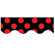 Teacher Created Resources Red Polka Dots On Black Border Trim