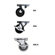 Middle Atlantic Slim 5 Series Heavy Duty Casters