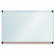 The Board Dudes GlassX Frosted Glass, 35 x 23 Combo Dry Erase Board and Bulletin Bar, Unframed                                               