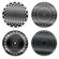 Kikkerland Moire Coaster in Black/White (Set of 4)