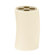 Innova Jameson White Ceramic Toothbrush Holder with Polished Nickel Accent