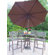 Oakland Living Elite Mississippi 5 Piece Bar Height Dining Set with Umbrella