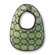 Swaddle Designs Green Terry Velour Bib Gift Set
