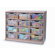 Whitney Brothers Twelve Tray Melamine Storage Unit in Maple