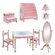 Guidecraft Princess Kids 7 Piece Furniture Set