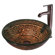 Vigo Copper Mosaic Glass Vessel Sink with Faucet in Oil Rubbed Bronze