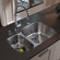 Vigo Double Bowl Stainless Steel Undermount Kitchen Sink and Faucet Set