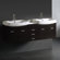 Vigo Contemporary Wall Mounted 59" Double Bathroom Vanity Set