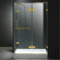 Vigo 24" Pivot Door Swing Frameless Shower Enclosure with Base